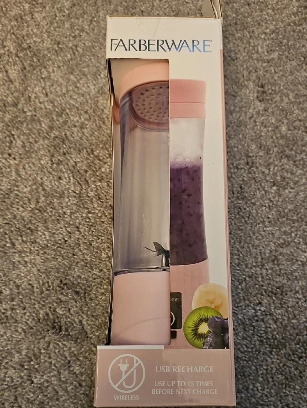J2🔹️❤️ Farberware Portable Blender — Blush Pink